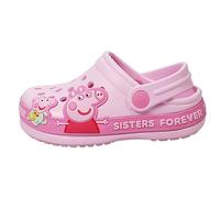Peppa Pig Girls Clogs Kids Slip On Sandals Summer Beach Pool Garden Holiday Toddler Character Shoes Pink (Pink UK 7-EU24)