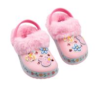 Peppa Pig Girls Flowers Fur Lined Clogs NS9612