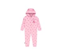 Peppa Pig Girl's Heart Pattern Fleece Onesie With 3D Ears in Pink | Size: 4-5 Years Peppa Pig Pink 4-5 Years