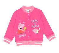 Peppa Pig Girls Jacket Kids Bomber Jacket Lightweight Coat Pink School Outerwear Varsity Jacket Baby Toddler 4-5 Years