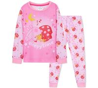 Peppa Pig Girls Long Pyjama Set, Soft Breathable Loungewear PJs - Gifts for Girls (Pink, 4-5 Years)