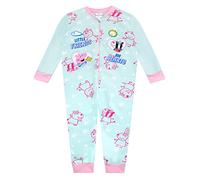 Peppa Pig Girls Onesie Kids Fleece All In One Nightwear