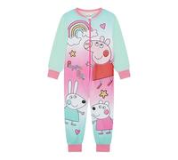 Peppa Pig, Girls Onesie, Sleepsuit, All in One Pyjamas, Blue, Age 5-6 Years