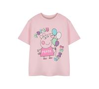 Peppa Pig Girls Pink Party Time Short Sleeved T-Shirt - 2-3 Years