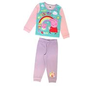 Peppa Pig Girls Pyjamas featuring Peppa and Evie Bigger Sister, Multicoloured. Age 3-4 Years