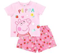 Peppa Pig Girls Short Pyjamas Character PJs Nightwear (Pink Shorty, 4-5 Years)