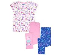 Peppa Pig Girls Short Sleeve T-Shirt and 2 Pack Leggings Gift Set Bundle Multicoloured