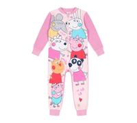 Peppa Pig Girls Sleepsuit Pink Childrens Kids Onesie (18-24 Months)