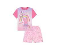 Peppa Pig Girls Unicorn Dreams Short Cotton Pyjama Set (2-3 Years) Pink