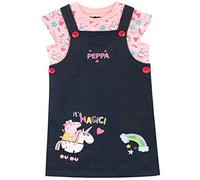 Peppa Pig Girls Unicorn Pinafore Dress and T-Shirt Multicoloured Age 18 to 24 Months