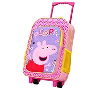 Peppa Pig Girl's Wheeled Trolley Bag, Pink