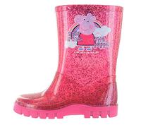 Peppa Pig Glitter Pink Make A Wish Wellington Boots UK Size 8