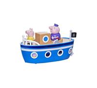 Peppa Pig Grandpa Pig’s Cabin Boat Preschool Toy: 1 Figure, Removable Deck, Rolling Wheels, for Ages 3 and Up