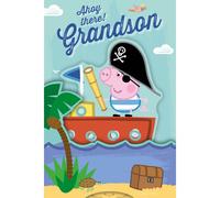 Peppa Pig 'Grandson' Birthday Card