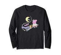 Peppa Pig Halloween Magic Is Real Peppa Flying On Broomstick Long Sleeve T-Shirt