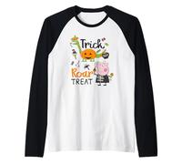 Peppa Pig Halloween Trick Roar Treat George's Costume Raglan Baseball Tee