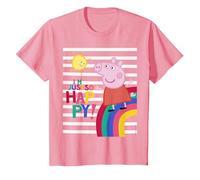 Peppa Pig Happy T-Shirt, Youth, Pink, Large