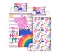 Peppa Pig I´m Just So Happy Reversible Duvet Set Multi Single