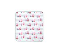 Character World Official Peppa Pig Baby Nursery Bed Jersey Blanket for Girls, Blue and White Reversible Receiving Blanket for Newborns - 70cm X 75cm