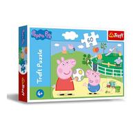 Peppa Pig Jigsaw Puzzle 60 Pieces - Colourful Kids Puzzle Featuring Peppa Pig & George - Fun Children’s Puzzle for Age 4+ with Bright Cartoon Park Scene