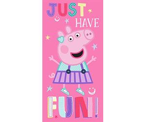 Peppa Pig Kids Bath Towel Just Peppa 70 x 140cm 100% Cotton Velvet Quality Beach Towel Sauna Towel Bath Towel Sunny Baby Pig Papa Pig Georg Pig Z. Bed