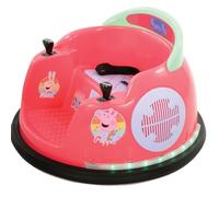 Peppa Pig Kids Bumper Car - Officially Licensed Kids Ride On Car - 6V Electric Ride On Toys - 360 Spin & LED Lights - Safe Toddler Outdoor Toys 30kg Max, Sound Effects & Anti-Collision Strips