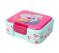 Peppa Pig Kids Lunch Box with Compartment - BPA Free Bento Boxes | Rectangular School & Travel Food & Snacks Box, Officially Licensed Cute Plastic Sandwich Container for Boys & Girls