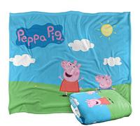 Peppa Pig Kids Silky Touch Blanket, 152 x 127 cm Peppa and George Sunny Day, 50" x 60"