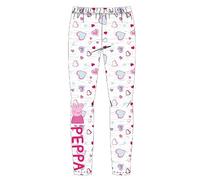 Peppa Pig Leggings Kids Girls Cotton (3 Years, Grey Hearts)