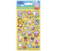 Peppa Pig Love Reusable Stickers | Official Licensed Product | Reusable on Non-Porous Surfaces, Yellow, 19.5cm x 9.5cm