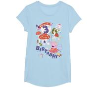 Peppa Pig Magical 3rd Birthday T-Shirt, Girls, Baby Blue, Small