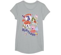 Peppa Pig Magical 3rd Birthday T-Shirt, Girls, Heather Grey, Small