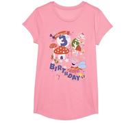 Peppa Pig Magical 3rd Birthday T-Shirt, Girls, Pink, Large