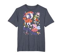 Peppa Pig Magical 3rd Birthday T-Shirt, Men's Big and Tall, Heather Blue, 3X Tall