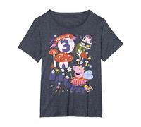 Peppa Pig Magical 3rd Birthday T-Shirt, Women's Plus, Heather Blue, 1X