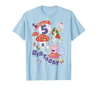 Peppa Pig Magical 5th Birthday T-Shirt, Men, Baby Blue, Small