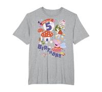 Peppa Pig Magical 5th Birthday T-Shirt, Men's Big and Tall, Heather Grey, 5X Tall