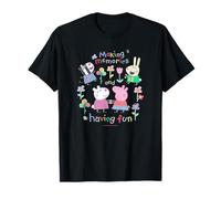 Peppa Pig Making Memories And Having Fun Garden Party Sketch T-Shirt