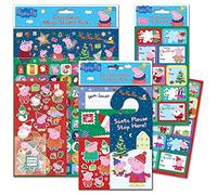 Peppa Pig Mega Christmas Sticker Bundle, including Letter to Santa Pack and Gift Labels