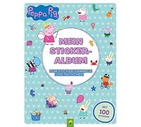 Peppa Pig Mein Stickeralbum mit 100 Peppa Wutz Stickern: 24 beschichtete Seiten für einfaches Ablösen und Tauschen deiner Stickersammlung | Ab 3 Jahren