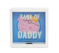 Peppa Pig Money Box For Dads | Bank Of Dad Wooden Piggy Bank | Daddy George Peppa Pig Saving Bank From Kids Merchandise