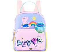 Peppa Pig Mini Backpack for Girls & Toddlers, Cute Small Rucksack, Nursery Daypack Bag for Preschool Lunch Travel Fashion (Multi Peppa Pig)