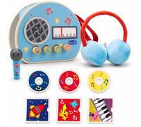 Peppa Pig Mini Music Player Toy Set, Kids 9-Piece Role Play Kit, Age 2+