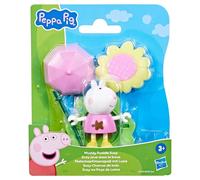 Peppa Pig Muddy Puddle Suzy Figure with Umbrellas and Flower Accessories, Preschool Toy for Girls and Boys from 3 Years