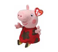 TY Peppa Pig Muddy Puddles Beanie Regular 15CM - Soft Plush Toy for Kids - Cuddly Stuffed Teddy Bear - Collectible Plushies - Soft Toys for Boys & Girls