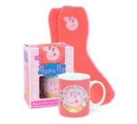 Peppa Pig Mug And Fluffy Socks Set Super Mummy Ceramic 11 oz One Size