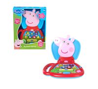 Peppa Pig My First Laptop | Interactive Learning Toy for Toddlers with Lights Sounds & Music | Includes Peppa Theme Tune | 14 Fun Activities & Moving Ears Feature | Educational Preschool Toy | Age 6M+