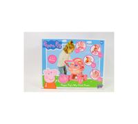 Peppa Pig 4-IN-1 My First Pink Pram | Interchangeable Pram with Carry Cot, Baby Chair & Pushchair | Peppa Pig Design with Bedding & Removable Apron | Toddler Role Play Toy for Ages 18M+