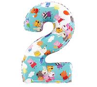 Peppa Pig Number 2 Shape Uninflated Helium Balloon