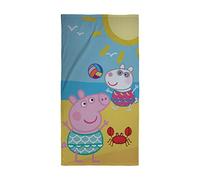 Peppa Pig Official Towel, Catch Design | Super Soft Feel 100% Cotton | Perfect for The Home, Bath, Beach & Swimming Pool, 140 x 70cm